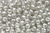 Oh�ovky 6 mm, Crystal Silver-White Pearl, 20 ks