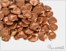 Rose petal 7x8 mm, Silky Metallic Copper, 50 ks