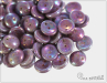 Piggy beads, white vega iris soft, 8x4 mm, 30 ks