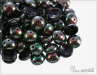 Piggy beads, Jet Apricot, 8x4 mm, 30 ks