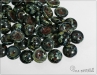 Piggy beads, jet travertin, 8x4 mm, 30 ks