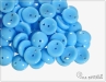 Piggy beads, opaque light blue, 8x4 mm, 30 ks