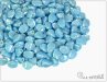 Pohanka Opaque Sky Blue White Luster, 5x3,5 mm, 50 ks