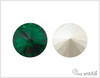 Rivoli 14 mm, Emerald, 1 ks
