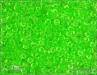 Neonov UV rokajl zelen, velikost 8, Preciosa, 10 g