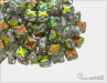Silky Star Beads Crystal Vitrail EXTRA, 6x6 mm, 30 ks