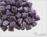 Silky Beads 6x6 mm, Lavender White Luster, 30 ks