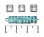 atonov tvereek 6 mm, stbro+aqua, 1 ks