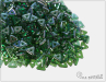 Tri-bead, emerald celsian, 2,5 g