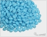 Preciosa TWIN pressed, Opaque Blue Turquoise, 10 g
