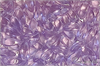 Twist pendant 6x12 mm, Transparent Lila, 20 ks