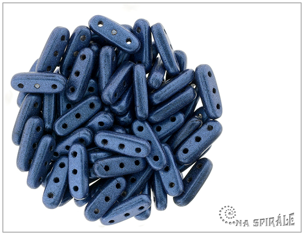 CzechMates Beams 10 mm, Metallic Suede Blue, 20 ks