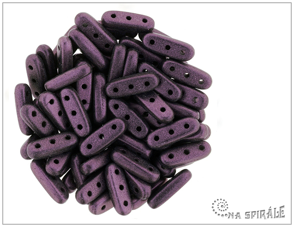 CzechMates Beams 10 mm, Metallic Suede Pink, 20 ks