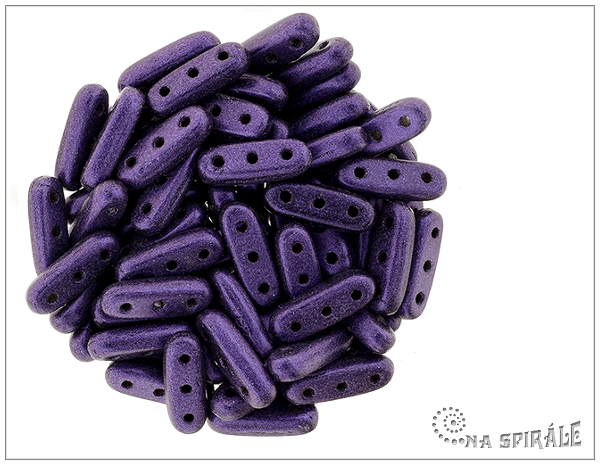CzechMates Beams 10 mm, Metallic Suede Purple, 20 ks
