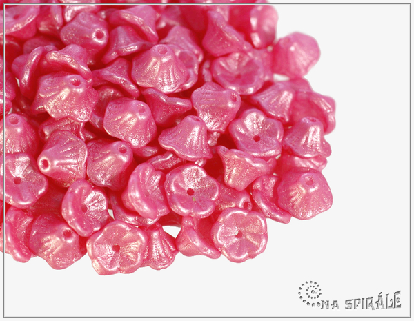 Kytiky - kalky 7x5 mm, Pearl Shine Light Pink, 25 ks
