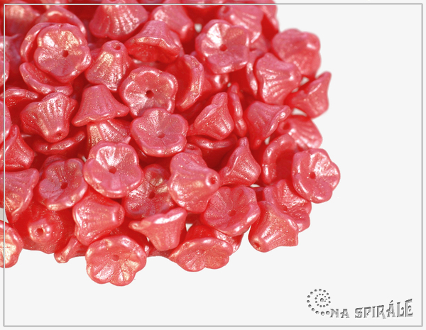 Kytiky - kalky 7x5 mm, Pearl Shine Rose, 25 ks