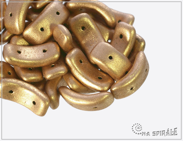 Preciosa Bow, Silky Metallic Sand, 6 ks