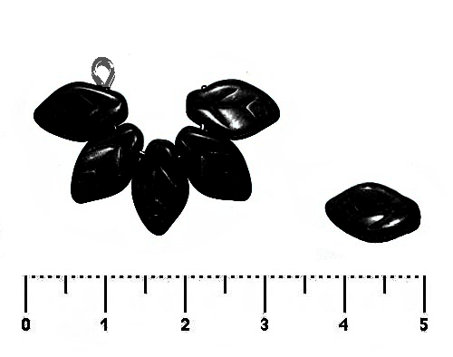List teov 7x12 mm - Jet, 20 ks