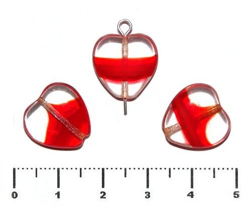 �erven� ��han� pr�hledn� srd��ko, 15 mm, 1 ks