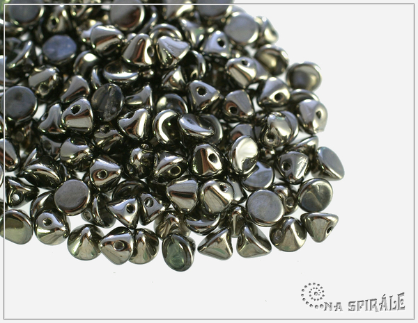 Button Bead 4 mm, Crystal Chrome Full, 30 ks