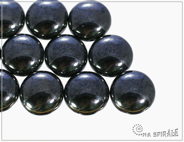 Preciosa Candy 12 mm, Hematite, 1 ks