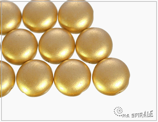 Preciosa Candy 12 mm, Silky Metallic Sand, 1 ks