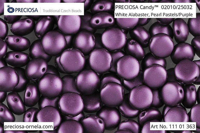 Preciosa Candy 6 mm, Pastel Bordeaux, 10 ks