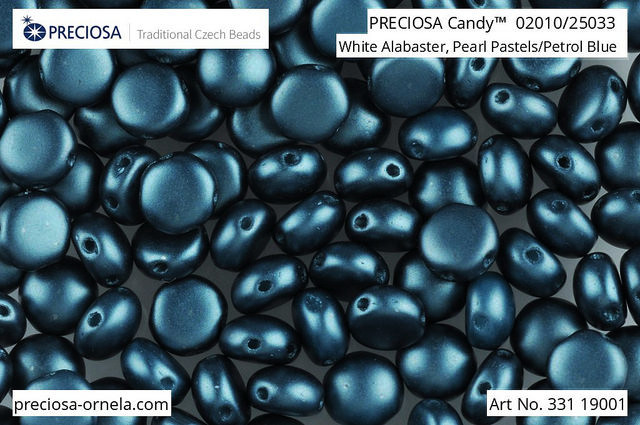 Preciosa Candy 6 mm, Pastel Petrol, 10 ks