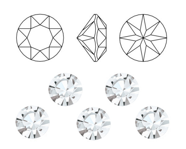 �aton Optima ss38 Crystal foiled, Preciosa, 1 ks