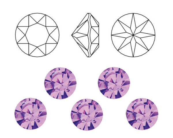 �aton ss38 Light Amethyst foiled, �R, 1 ks