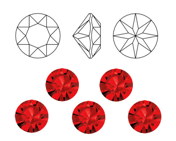 �aton Optima ss38 Light Siam foiled, Preciosa, 1 ks