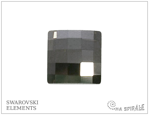 Swarovski Chessboard 10 mm, Crystal Met Silver, 1 ks