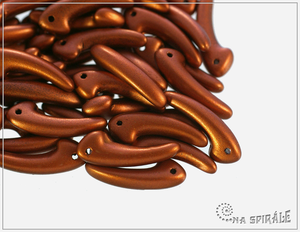 Claw, Silky Metallic Rust, 18 mm, 12 ks