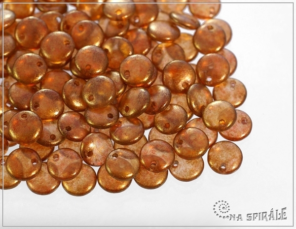 oka vistko 6 mm, EXCLUSIVE Golden Dust - Burnt Orange, 50 ks