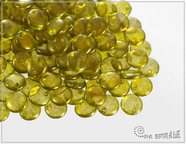 oka vistko 6 mm, EXCLUSIVE Golden Dust - Chartreuse, 50 ks
