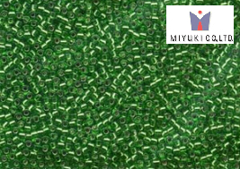 Miyuki Delica, Silver Lined Light Green DB0046, 5 g