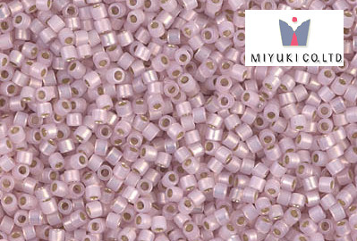 Miyuki Delica, Silver Lined Pale Rose Opal DB1457, 5 g