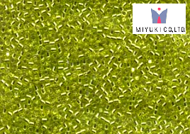Miyuki Delica, Silver Lined Chartreuse DB0147, 5 g