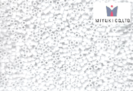 Miyuki Delica, Opaque Chalk White DB0200, 5 g