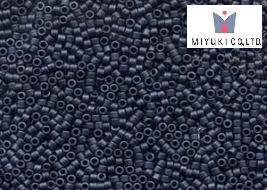 Miyuki Delica, Blue Grey Matted DB0301, 5 g