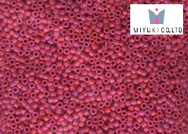 Miyuki Delica, Opaque Red AB Matted DB0362, 5 g