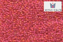 Miyuki Delica, Opaque Cranberry AB Matted DB0873, 5 g