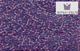 Miyuki Delica, Sparkling Rose Lined Aqua DB0922, 5 g