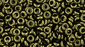 TOHO Demi Round Gold Lustered Dark Antique Bronze, TN-08-422, 3 g