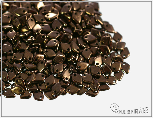 Dragon Scale Bead, Jet Bronze, 2,5 g
