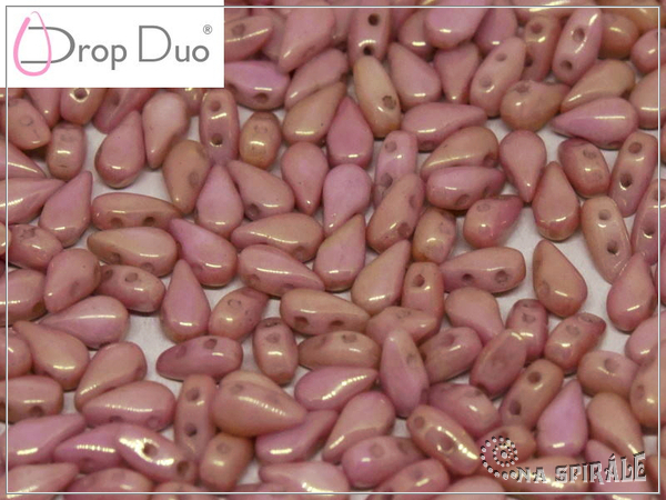 DropDuo 3x6 mm, Chalk Red Luster, 30 ks