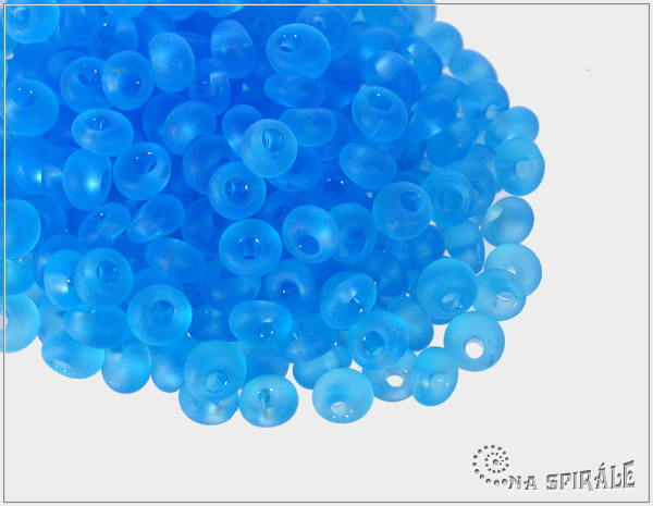 Drops akvamarn matn, velikost 5, 10 g