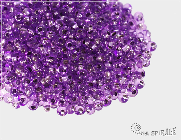 Drops fialov se stbrnm prtahem, velikost 8, 10 g