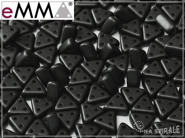 eMMA Beads, Metallic Black, 20 ks