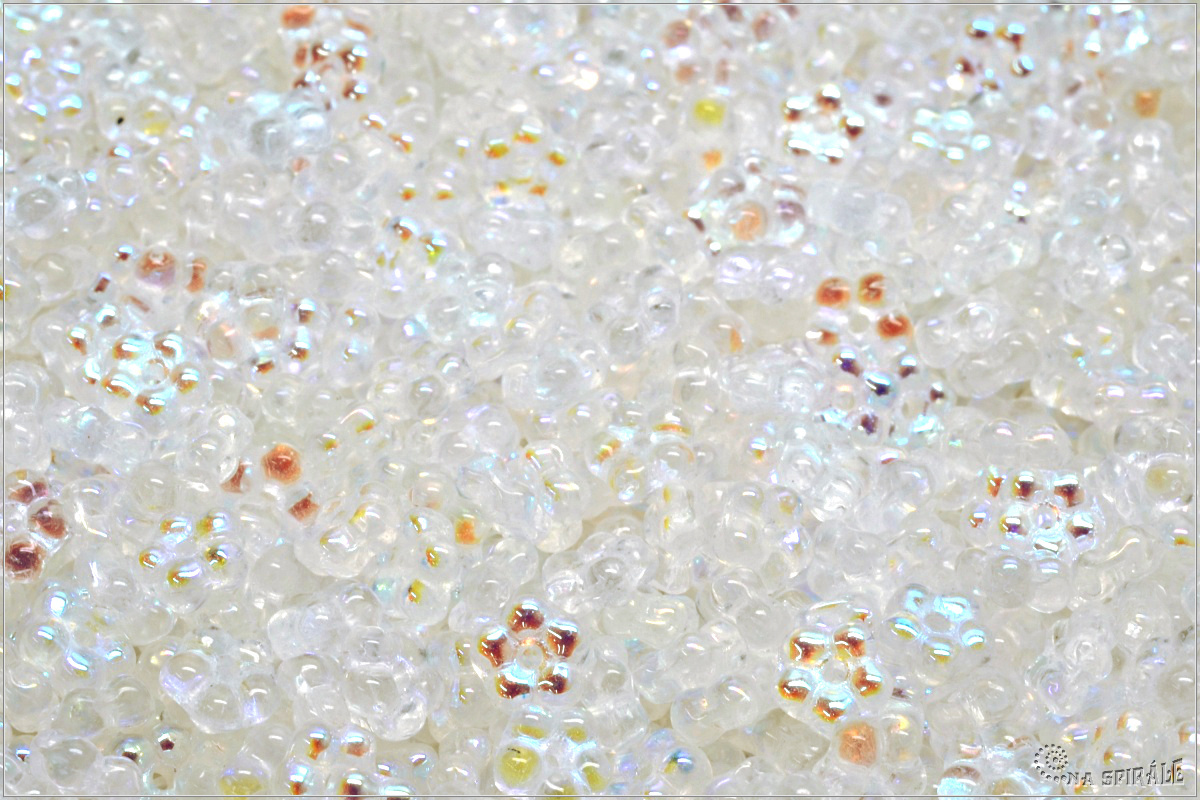 Kytiky - pomnnky 5 mm, Crystal AB, 50 ks